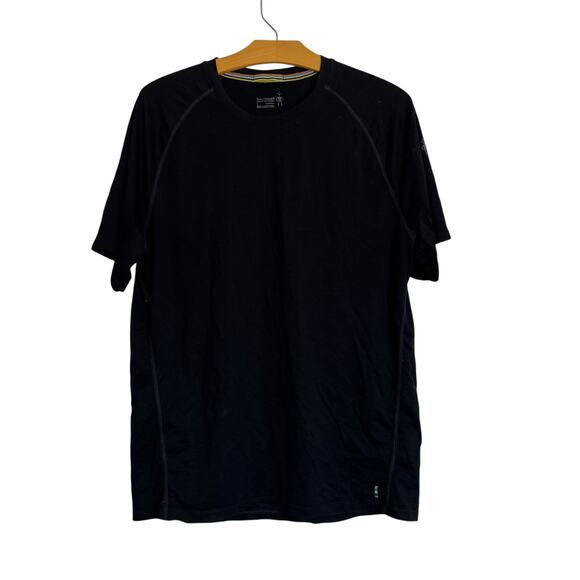 Smartwool Men's Merino Wool 150 Base Layer Short Sleeve Shirt Black Outdoor L - Picture 1 of 9